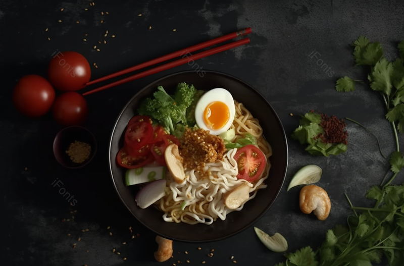 有机食品印尼咖喱面条,高清,摄影图,摄影图片,图片大全,摄影图免费下载